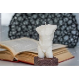 Silicone mold - Geometric Male torso 10cm - for making soaps, candles and figurines
