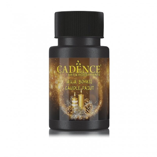 Black Cadence Glitter Candle Paint 59 ml (2 oz.) – Premium Candle Decorating Paint