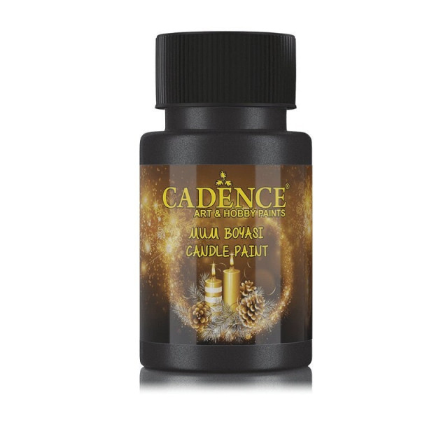 Black Cadence Glitter Candle Paint 59 ml (2 oz.) – Premium Candle Decorating Paint