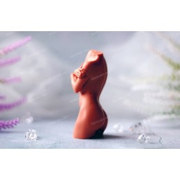 Silicone mold - Skinny Woman torso 100mm - for making soaps, candles and figurines