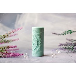 Silicone mold - Yin-yang mandala pillar cylinder 100mm - for making soaps, candles and figurines