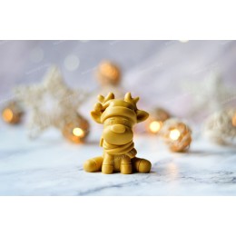 Silicone mold - Cute Christmas reindeer - for making soaps, candles and figurines