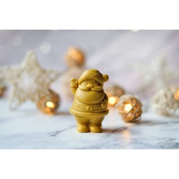 Silicone mold - Little cute Santa Claus - for making soaps, candles and figurines