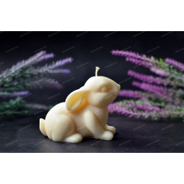 Silicone mold - Big beautiful Bunny - for making soaps, candles and figurines