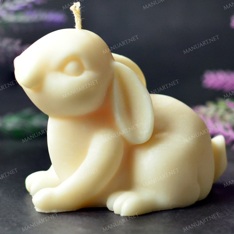 Silicone mold - Big beautiful Bunny - for making soaps, candles and figurines