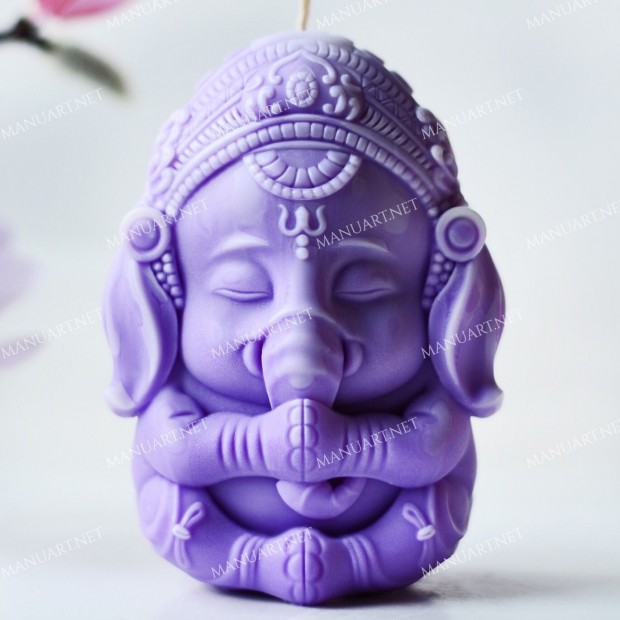 Silicone mold - Ganesha 100mm - for making soaps, candles and figurines