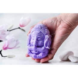 Silicone mold - Ganesha 100mm - for making soaps, candles and figurines