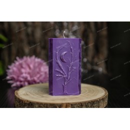 Silicone mold - Triple moon, triangular - for making soaps, candles and figurines