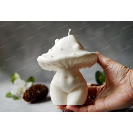 Silicone mold - Large Mushroom Goddess 130mm - for making soaps, candles and figurines