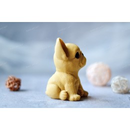 Silicone mold - Big sitting puppy French bulldog