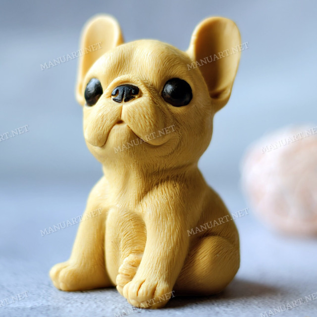 Silicone mold - Big sitting puppy French bulldog