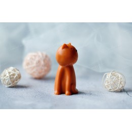 Silicone mold - Cute cartoon cat 75mm