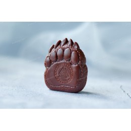 Bear Paw with Runes 3D Silicone Mold