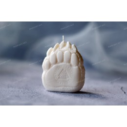 Bear Paw with Runes 3D Silicone Mold