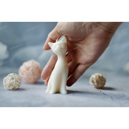 Silicone mold - Elegant Sitting Cat