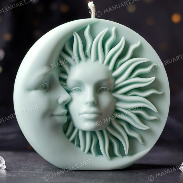 Big Sun and Moon 2d silicone mold