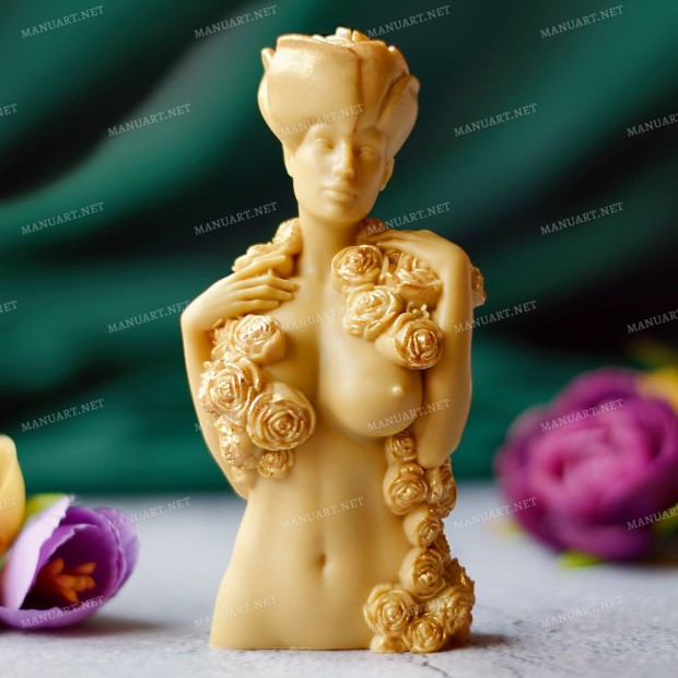 Lady in Roses 3D Silicone Mold