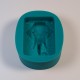 Indian Elephant Head Mold for Soap Making, Resin Crafts - Ornate Paisley Relief Mould