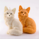 Sitting Fox Mold for Plaster, Resin, Concrete, Wax, Chocolate, Soap – Forest Animal Silicone Mould