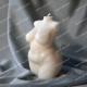 Plus Size Woman Torso mold for candle making, resin goddess silicone mould, 100mm/4inch