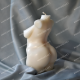 Plus Size Woman Torso mold for candle making, resin goddess silicone mould, 100mm/4inch