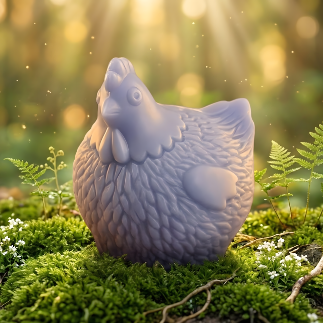 Little Chicken Mold for Candle Making, Easter Soap, Resin, Chocolate, Farmhouse Animal Silicone Mould