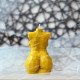 Geometric Goddess Mold, 4inch/100mm plus size torso silicone mould for candles, resin, concrete