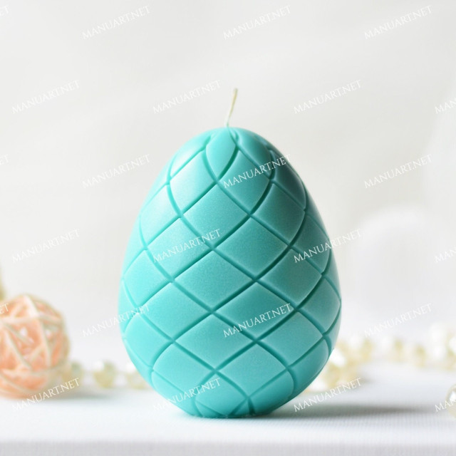 Ornament Easter Egg Mold for candle, soap, resin, plaster, 3inch-75мм silicone mould