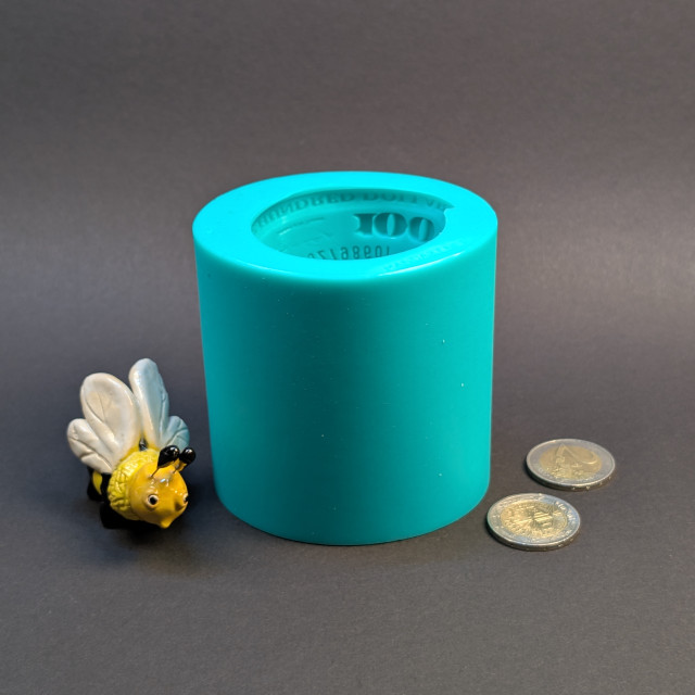 Rolled Dollars mold for craft, candles, soap, plaster decor, resin figures - money silicone mould
