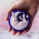 Sleeping Bunny Crescent Moon Mold for Soap Making, Resin - Celestial Night Sky Mould
