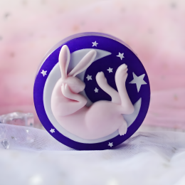 Sleeping Moon Bunny - Silicone Bunny Mold Collection for Crafting and Decor Sleeping Moon Bunny - Silicone Bunny Mold Collection for Crafting and Decor