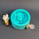 Sleeping Bunny Crescent Moon Mold for Soap Making, Resin - Celestial Night Sky Mould
