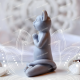 Meditating Cat Mold for Lotus Pose Candles, Resin Decor, Plaster Statues - Zen Silicone Mould