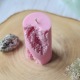 Geode Cylinder Mold for Candles, Resin, Soap, Plaster, Concrete - Crystal Pillar Silicone Mould