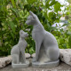 Bastet Cat 130mm - silicone mold, bastet mold, egyptian cat mold, pillar candle mold, 3D silicone molds, goddess mold, mystical, occult, spiritual