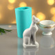 Bastet Cat 130mm - silicone mold, bastet mold, egyptian cat mold, pillar candle mold, 3D silicone molds, goddess mold, mystical, occult, spiritual