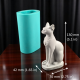Bastet Cat 130mm - silicone mold, bastet mold, egyptian cat mold, pillar candle mold, 3D silicone molds, goddess mold, mystical, occult, spiritual