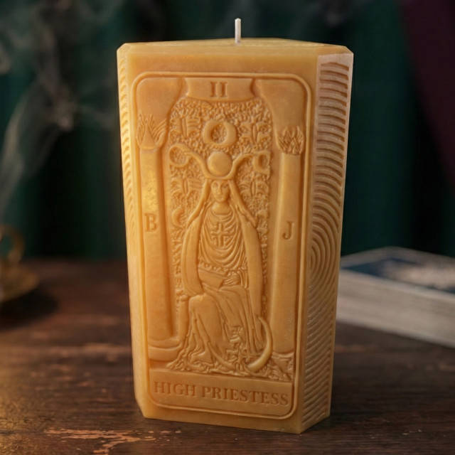 High Priestess Tarot Mold 4in-100mm for Candles, Soap, Plaster, Resin silicone mould
