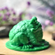 Sitting on a Leaf Frog Silicone Mold for Candle Making, Resin, Plaster, Soap mould