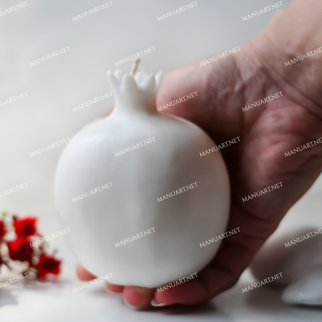 Pomegranate Mold for Wax Candle Making Fruit Soap Resin Decor Concrete Silicone Mould