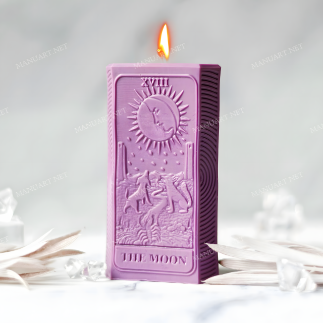 Moon tarot mold for candle Spiritual, Altar, witchcraft, celestial, Manifestation, Ritual silicone mould