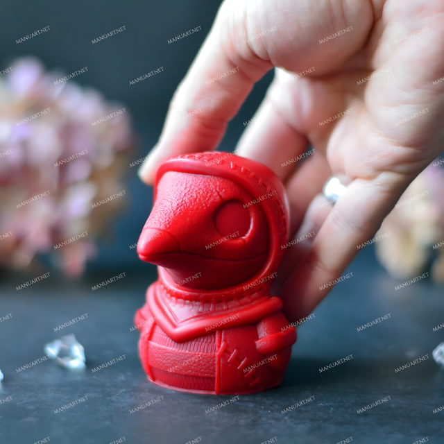 Plague Doctor mold gothic crow for candles, soap, plaster, resin, creepy horror silicone mould