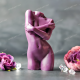 Big Self Hug Woman Mold Female Body for candles, resin, soap - girl silicone mould