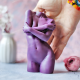 Big Self Hug Woman Mold Female Body for candles, resin, soap - girl silicone mould