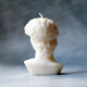 David Head mold for plaster, resin, concrete, wax, candle making, antique bust silicone mould