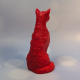 Flower Cat Mold for Candle Making, Soap, Resin, Plaster - Sitting Kitty Silicone Mould