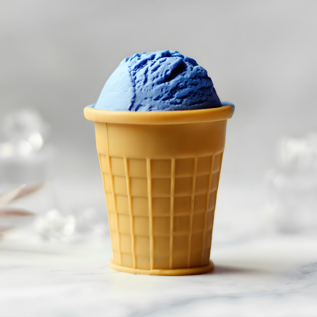 Ice Cream Mold for Candle Making, Fake Food Soap, Resin - waffle cone silicone mould