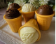 Ice Cream Mold for Candle Making, Fake Food Soap, Resin - waffle cone silicone mould