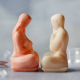 Father and Child Mold Fathers Day Candles, Chocolate, Resin Figurine Soap - Soft Silicone Mould