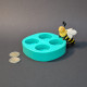 Honeycomb Mold with Bee for Tealight Candles, Wax Melts, Soap, Resin - silicone mould